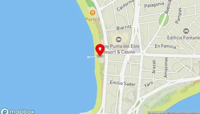 mapa de Muelle 3 Restaurante en Punta del Este