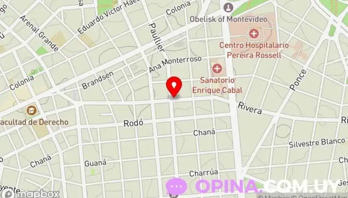 mapa de Mundos Invisibles Librería en Montevideo