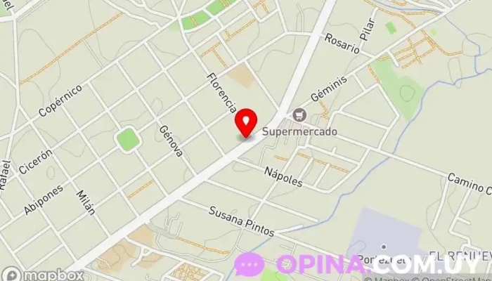 mapa de Natega Oficinas de empresa en Montevideo