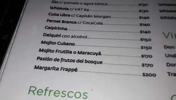 Natural Mystic:  Menu - Restaurante