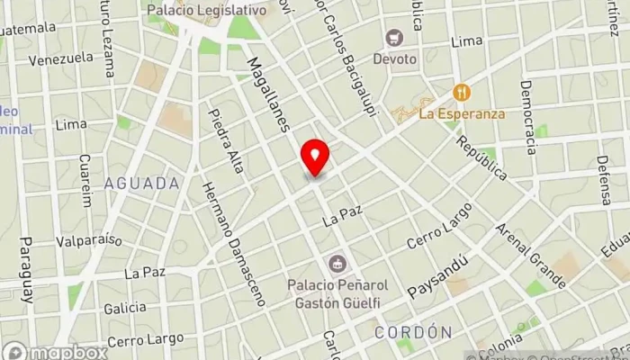 mapa de Negro el 11 - Restaurante, Café y Bar Bar restaurante, Restaurante en Montevideo