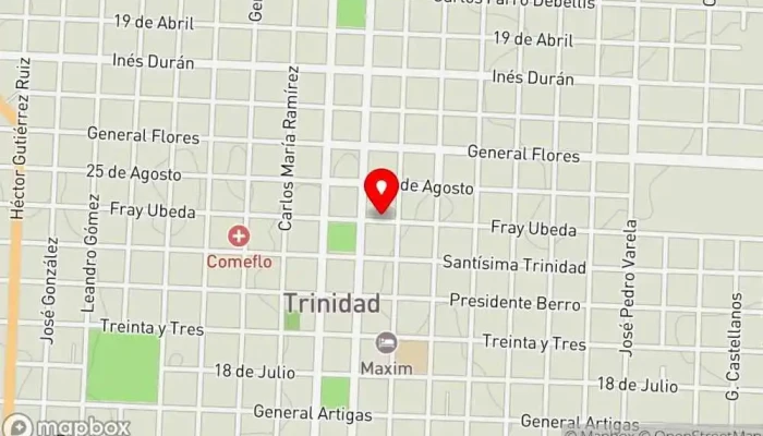 mapa de Nexus pub Bar en Trinidad