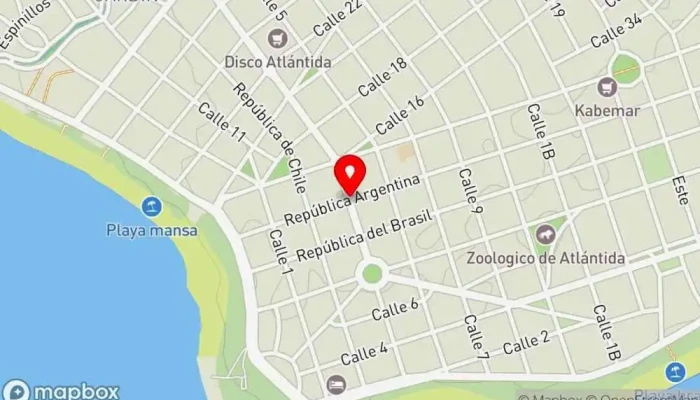 mapa de Ni las migas Cafetería en Atlántida