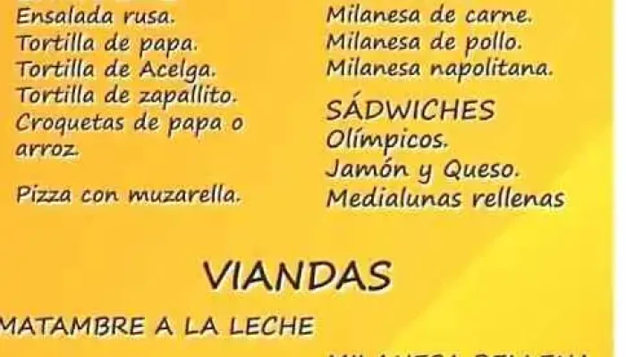 No Cocinela Vianda Menu