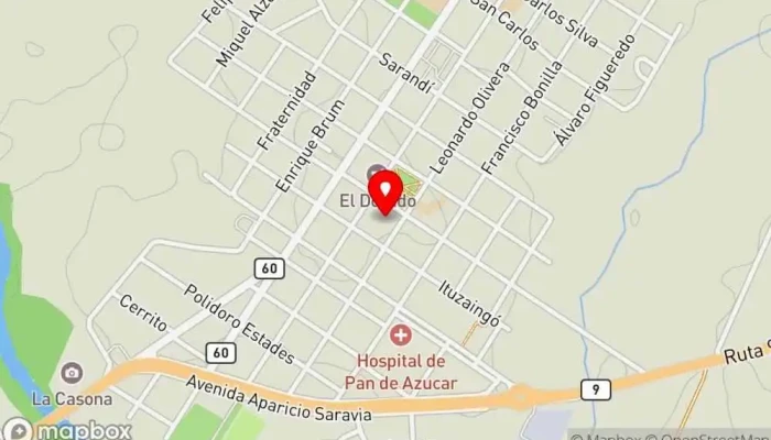 mapa de Nuestra Señora de los Dolores Iglesia en Pan de Azúcar