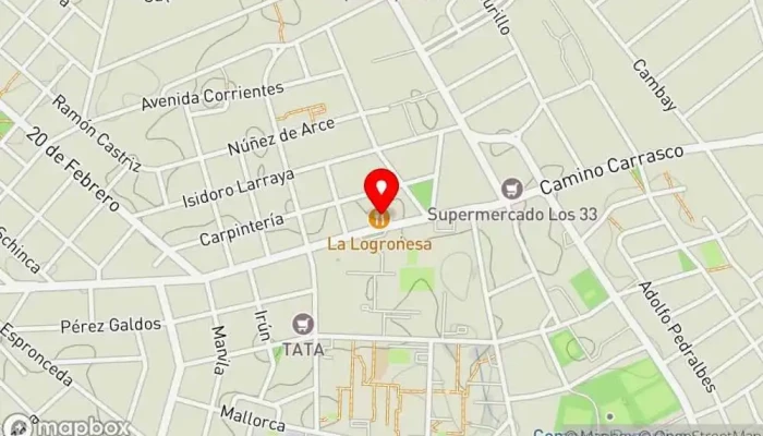 mapa de Nueva Logroñesa Panadería en Montevideo