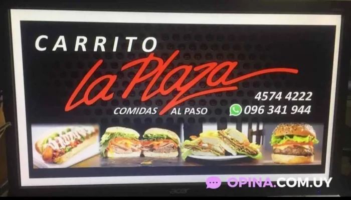 Nuevo Carrito La Plaza:  Menu