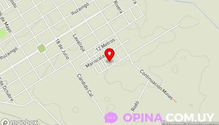 mapa de Nuevos Trazos papelería Papelería en Mariscala