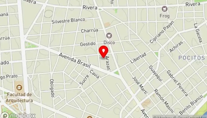 mapa de Oblivion Bar en Montevideo