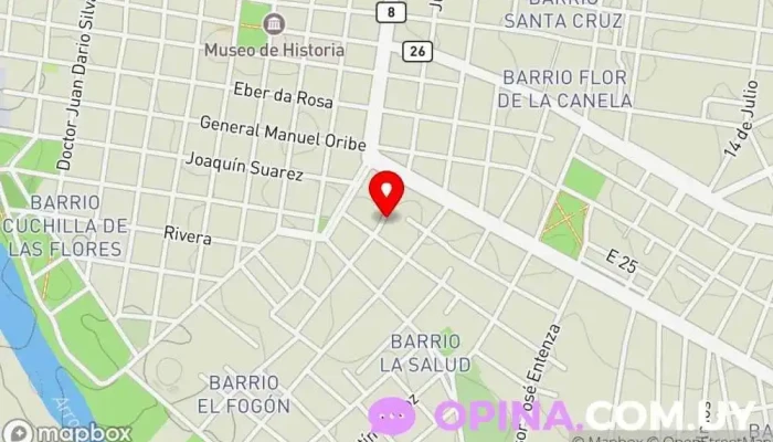 mapa deClínica dental, Dentista Odontología Integral Dra. Florencia Silva Araujo en Melo mapa de Odontología Integral Dra. Florencia Silva Araujo Clínica dental, Dentista en Melo
