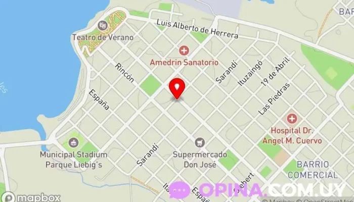mapa de Office 2000 Papelería en Fray Bentos