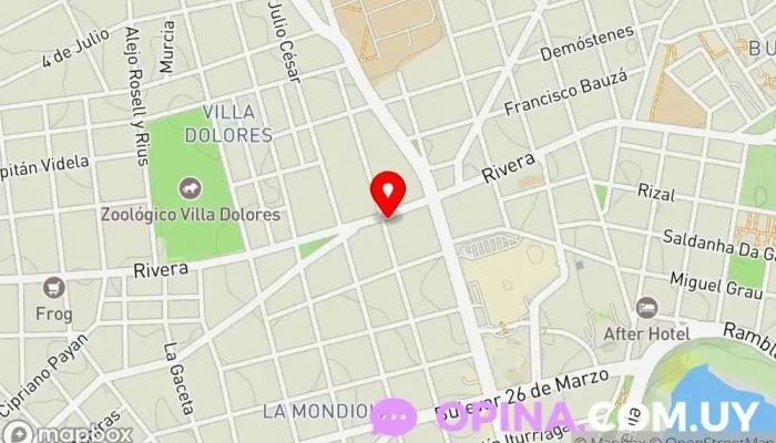 mapa de Oficina Baldovino Agencia inmobiliaria en Montevideo