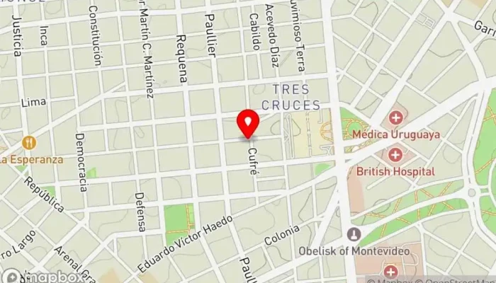 mapa de Oh! Darling Bar en Montevideo