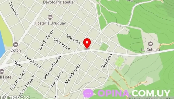 mapa de Olga Rivero Agente Inmobiliario -AldaGroup Agentes inmobiliarios, Fotógrafo en Piriápolis