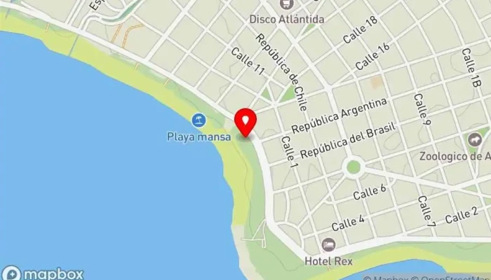 mapa de OLIMPO CHORIS Restaurante en Atlántida