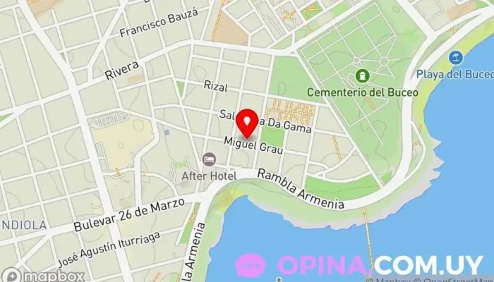 mapa de Olivera Inmuebles Agencia inmobiliaria en Montevideo