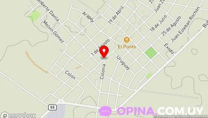 mapa de Ombúes de Lavalle  en Ombúes de Lavalle