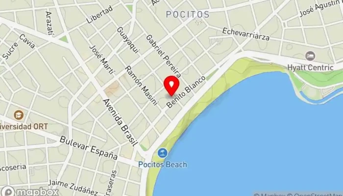 mapa de ORIGENES espacio Gourmet - LA NONNA Cafetería en Montevideo