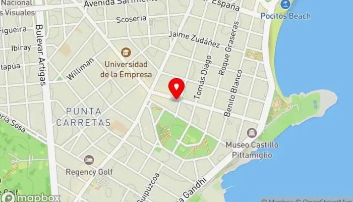 mapa de Oro del Rhin Café Cafetería en Montevideo