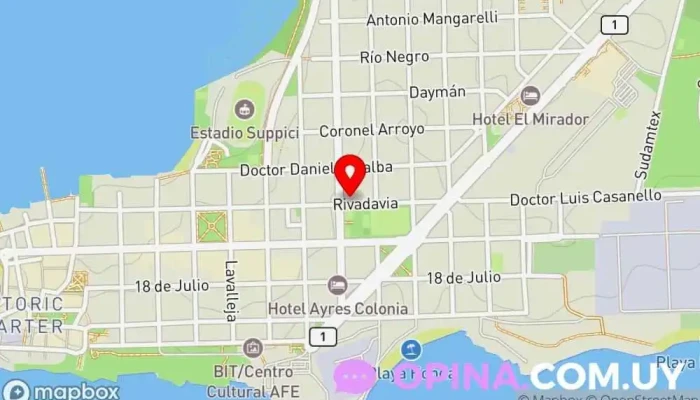 mapa de OSDEN Centro Diagnostico Colonia Clínica ambulatoria en Col. del Sacramento