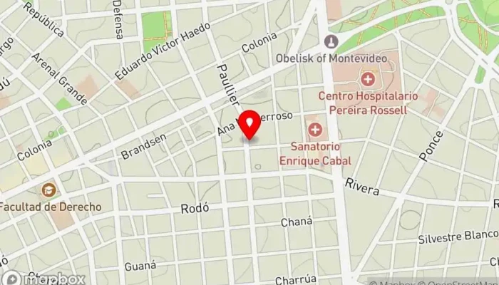 mapa de Pacazke Pastelería en Montevideo