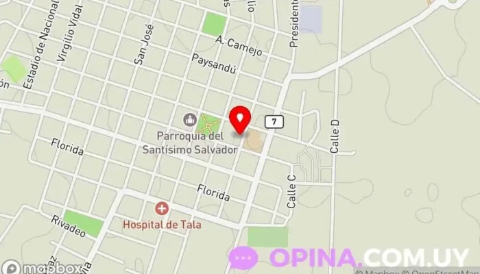 mapa de PackingYa Papelería en Tala