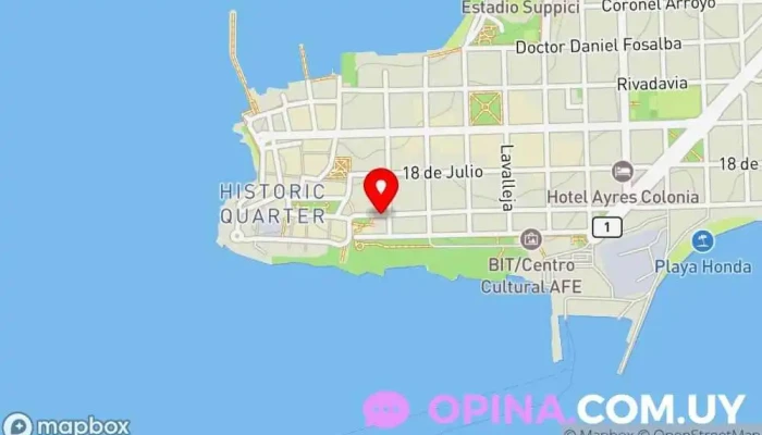 mapa de Pagupa Tienda de artesanías en Col. del Sacramento