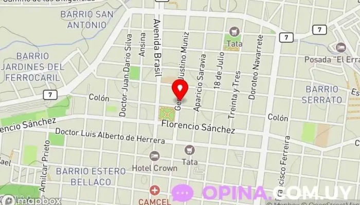 mapa de Palam Papelería, Tiendas y establecimientos comerciales en Melo