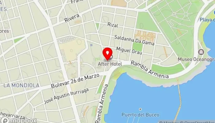 mapa de Palladium Business Hotel Hotel en Montevideo