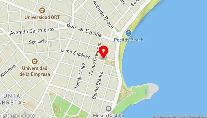 mapa de Palm Beach Hotel Hotel en Montevideo