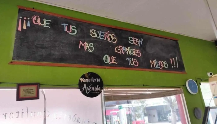 Panaderia Avenida Menu