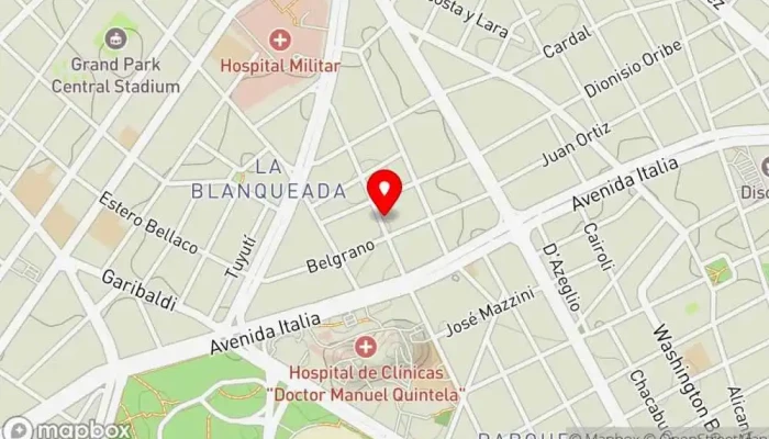 mapa de Panadería Belgrano Panadería en Montevideo