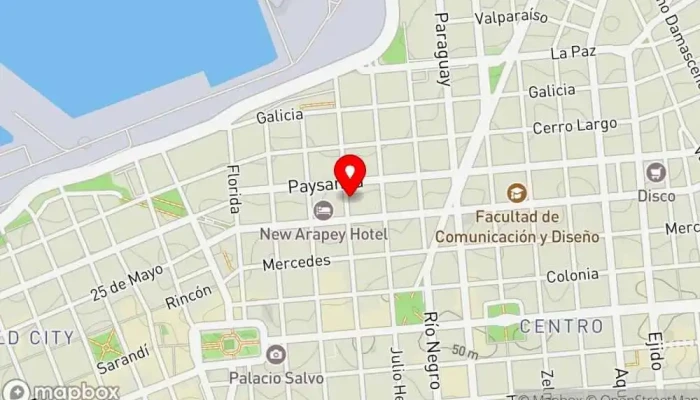 mapa de Panadería del Patriarca Cafetería en Montevideo