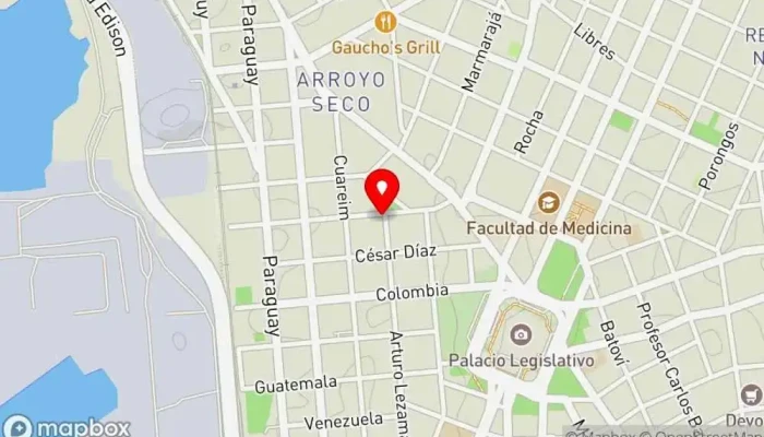 mapa de Panadería Glupan Panadería en Montevideo