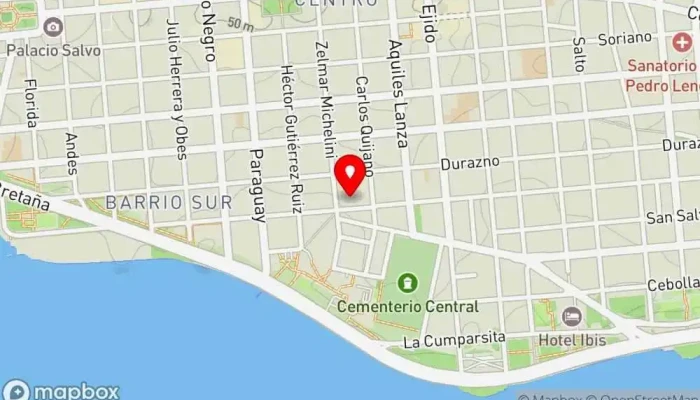 mapa de Panaderia Inglesa Panadería en Montevideo