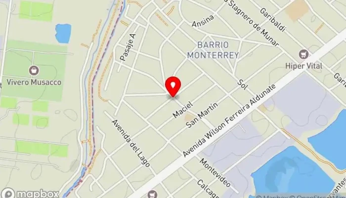 mapa de Panaderia Los Pinos Cafetería en Ciudad de la Costa