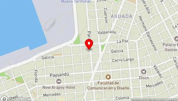 mapa de Panadería Paraguay Panadería en Montevideo