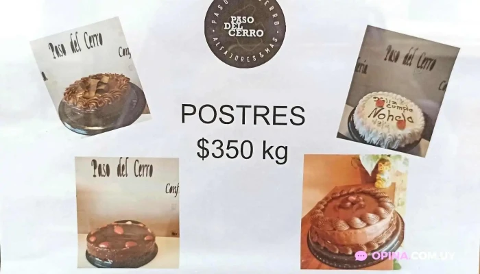 Panaderia Paso Del Cerro Menu