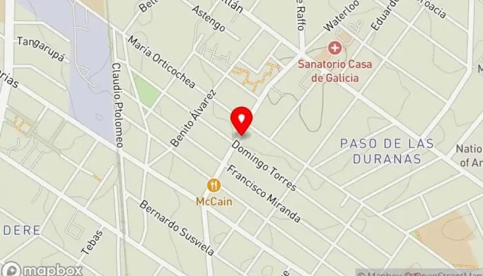 mapa de Panadería Raffo Panadería en Montevideo