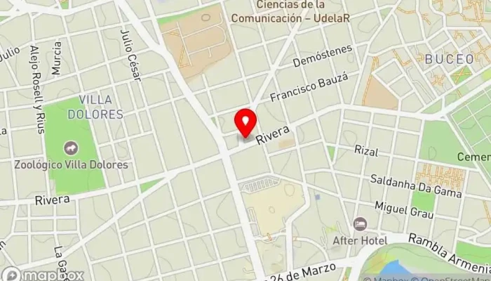 mapa de Panadería Rivera Panadería en Montevideo