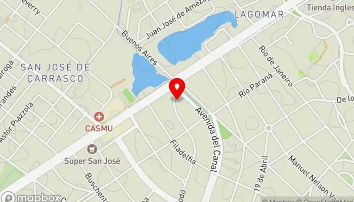 mapa de Panaderia Rodo Panadería en Ciudad de la Costa