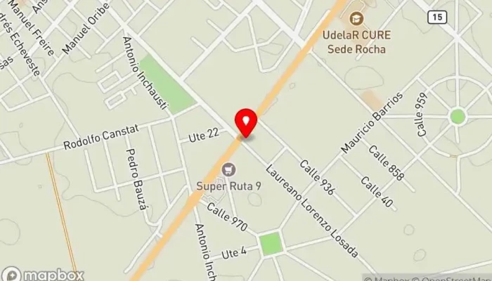 mapa de Panaderia Ruta 9 Panadería en Rocha