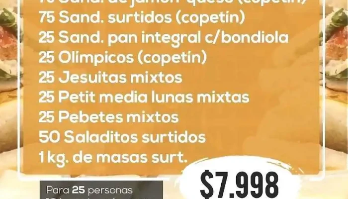 Panaderia San Pedro Menu