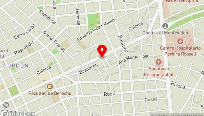 mapa de Panaderia y bizcocheria PUNTO DULCE Panadería en Montevideo