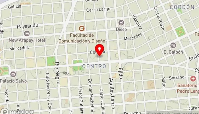 mapa de Panadería y Confitería Calo Panadería en Montevideo