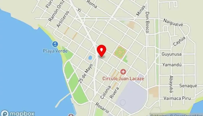 mapa de Panaderia y confiteria Ricolonia Panadería en Juan L. Lacaze