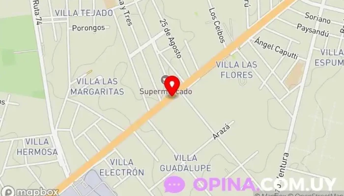 mapa de PAÑALERA LILIBEL Tienda de artículos de aseo personal en Barros Blancos