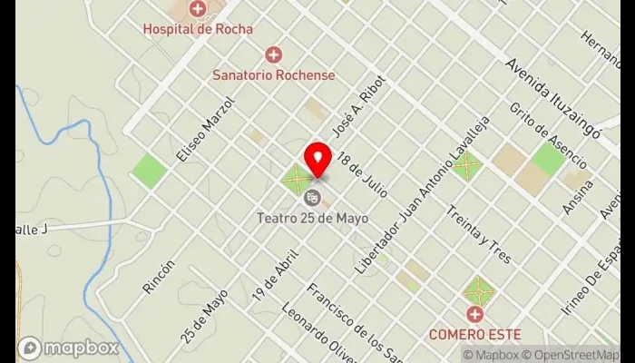 mapa de Panchos El Vaca Restaurante en Rocha