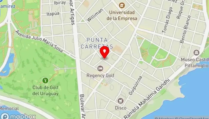 mapa de Panda Bar en Montevideo