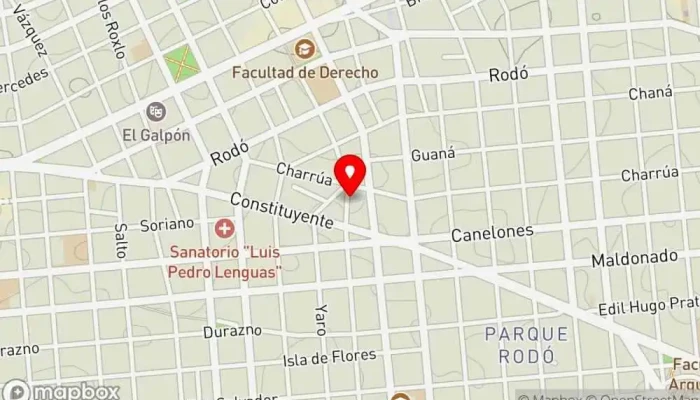 mapa de Panificadora Guichon Panadería en Montevideo